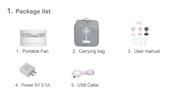 15600mAh Rechargeable USB Portable fan outdoor Wireless charging/charger Power Bank mini Lamp Telescopic Folding