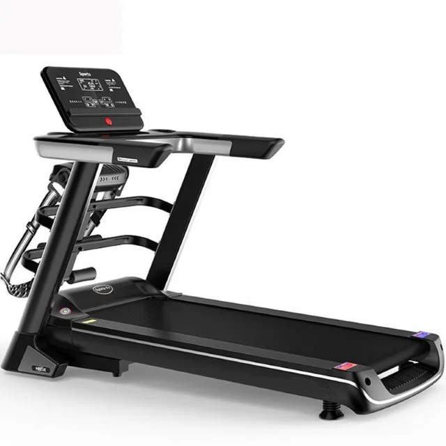 New household electric treadmill fitness equipment black screen multifunctional treadmill with massager