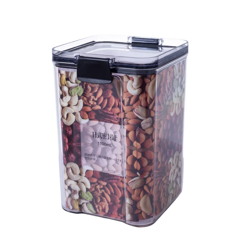 
 Кухня пищевая зерновая пластиковая безопасная Пряжка герметичный контейнер для хранения  