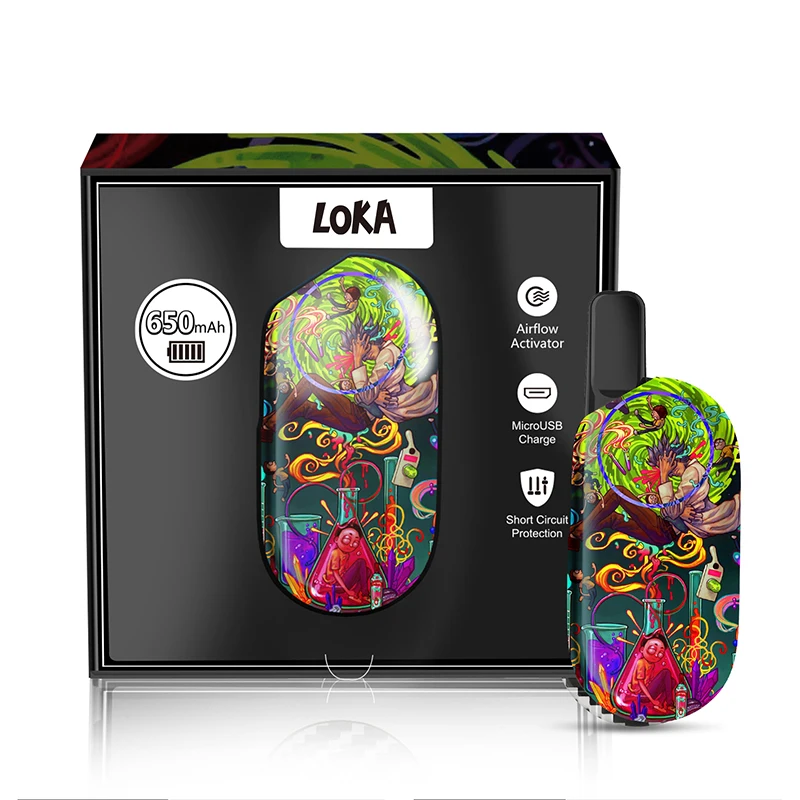  High Quality CBD Vape Pen LOKA Battery Button Adjustable Voltage 510 Thread