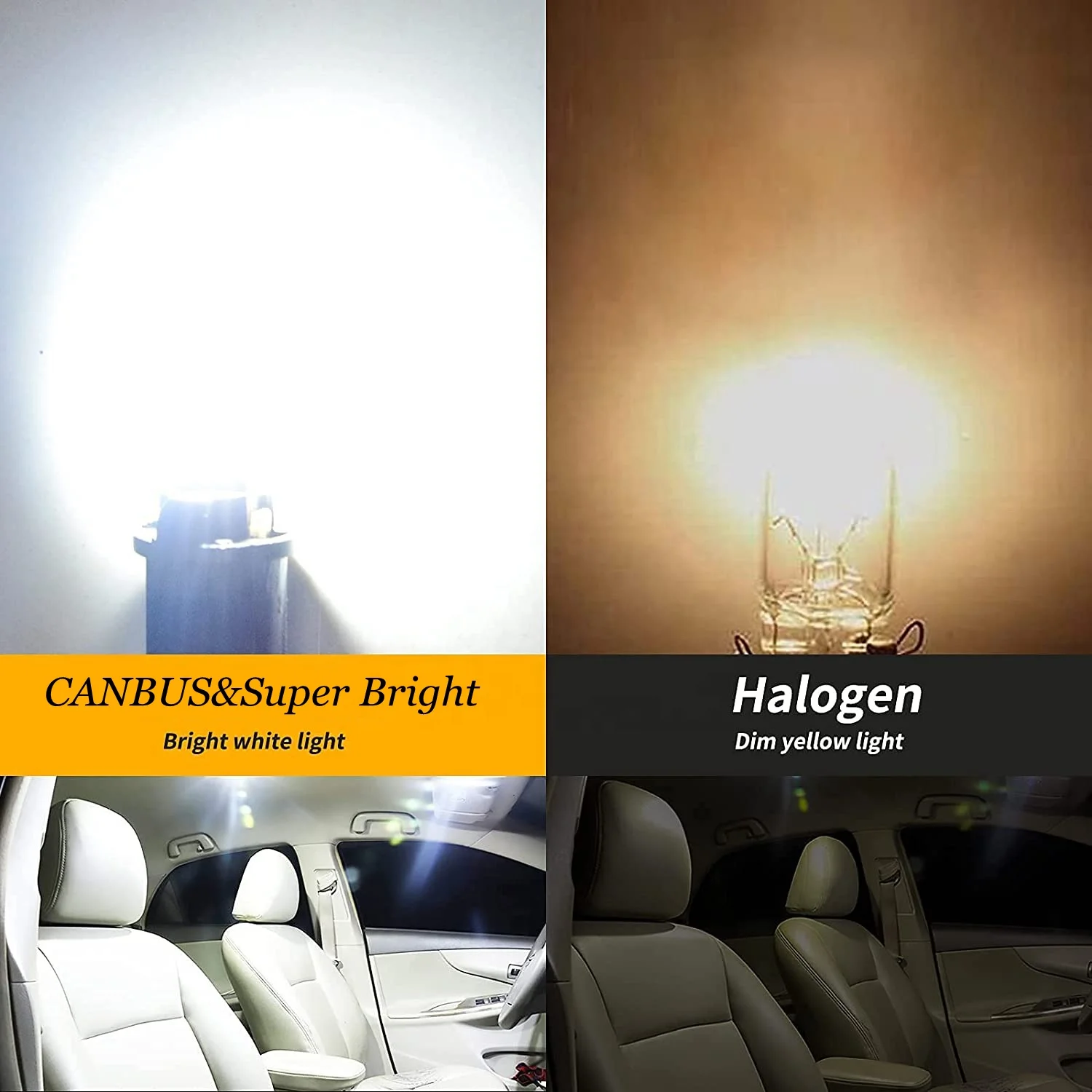 Extremely Bright 194 LED Bulb 6000K White T10 168 174 W5W 2825 Wedge 18SMD LED Replacement Bulb for Dome Map Door Courtesy light