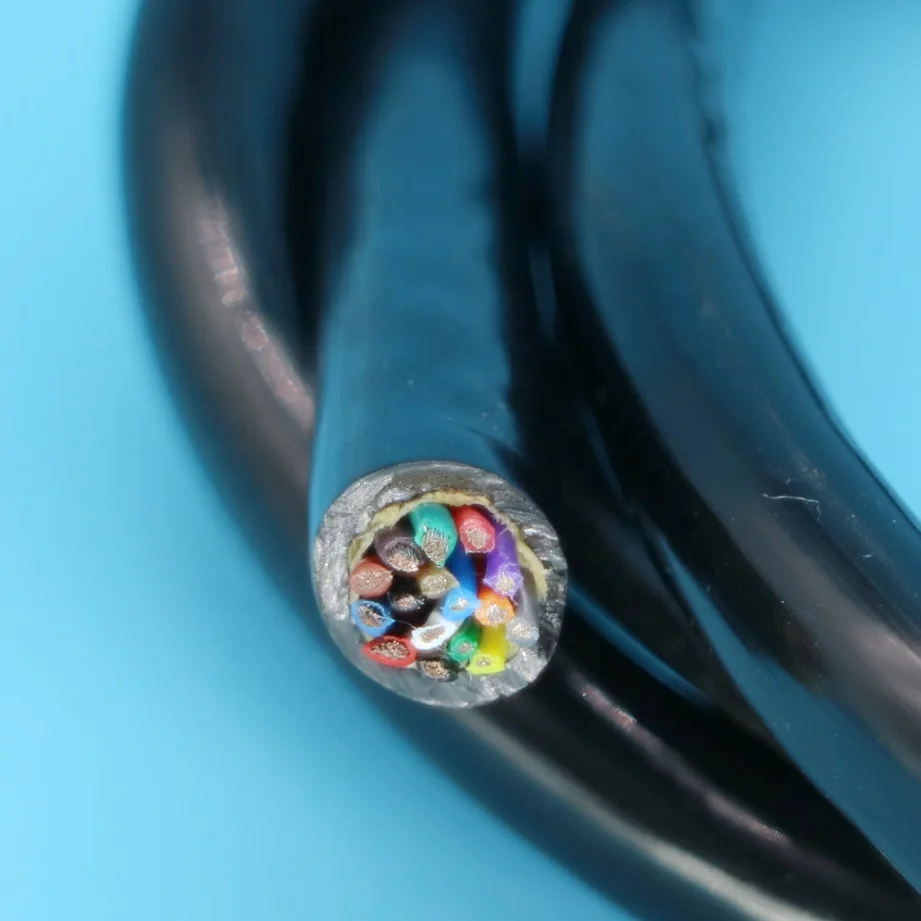 Sewer robot cables cctv camera cables with Aramid fiber reinforced