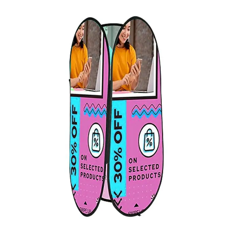 Exhibition Outdoor Trade show advertising  sport event Custom print folding Horizontal POP UP A Frame Banners