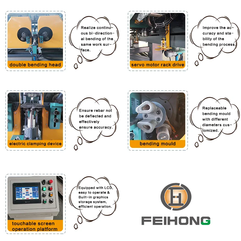 
Construction Equipment hydraulic cylinders press cnc wire bending machine price, bending stirrup making machine 