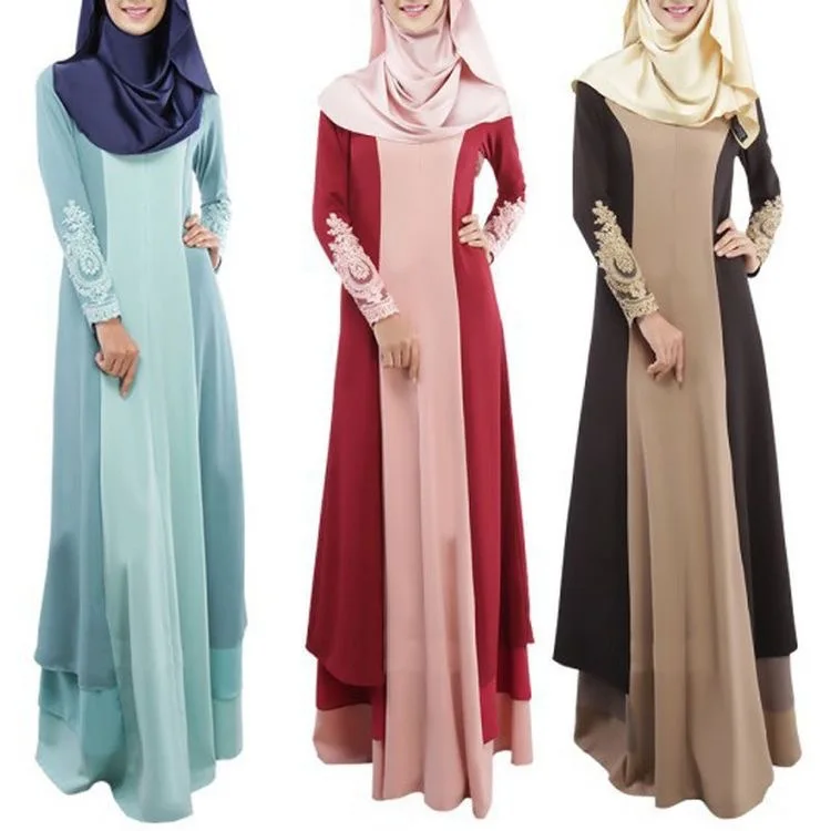 Malaysia Gamis Women Clothing Plus Size Dress Robe Hui Clothing Abaya Muslim Dresses Dubai