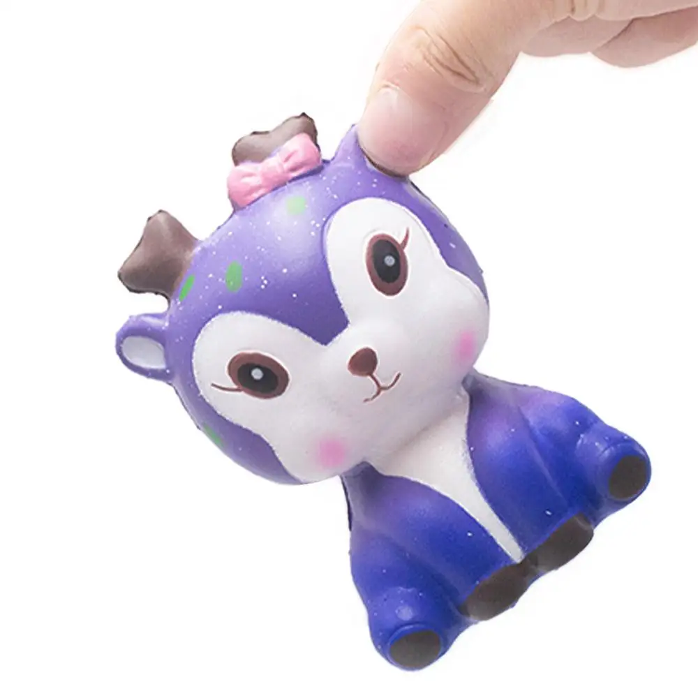 Kawaii starry sky fawn elk deer puni maru squishy scented jumbo toys foam manufacturer squishies animals SQUISHY TOY