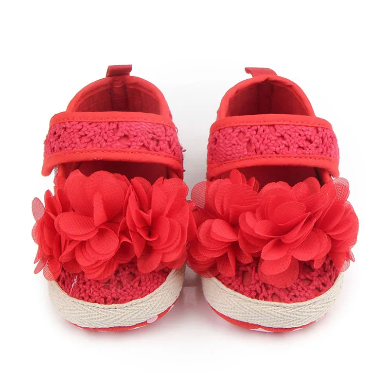 Wholesale crochet fancy baby shoes flower design for baby newborn shoes