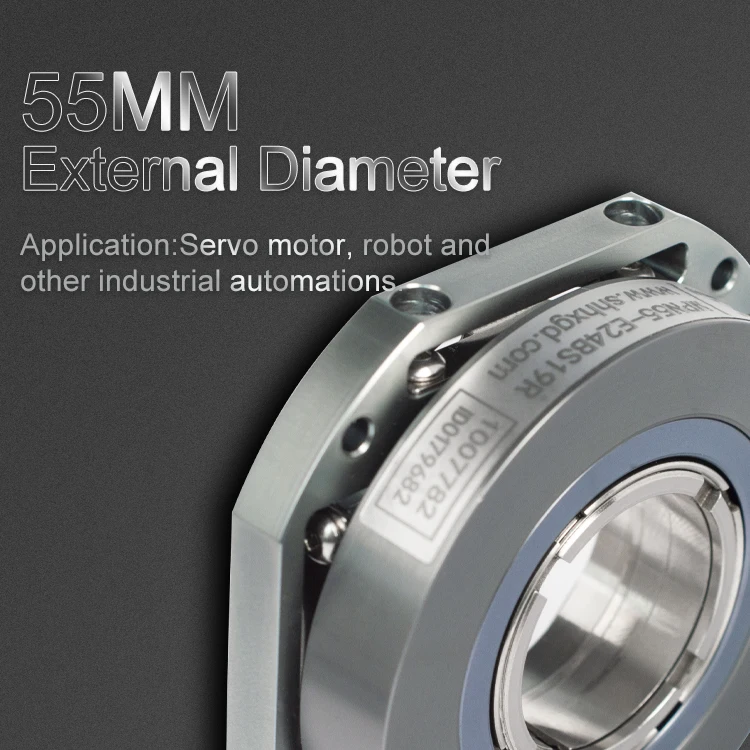 HENGXIANG-MPN55 SSI Absolute Optical Rotary Encoder 14 Bit Optical Rotary Encoder Sensor 14/15/19/20/24mm Through Hole