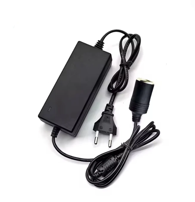 Factory Direct AC to DC Converter Car Cigarette Lighter Socket 12V 5A 60W Power Adapter AC/DC Transformer Player usb socket