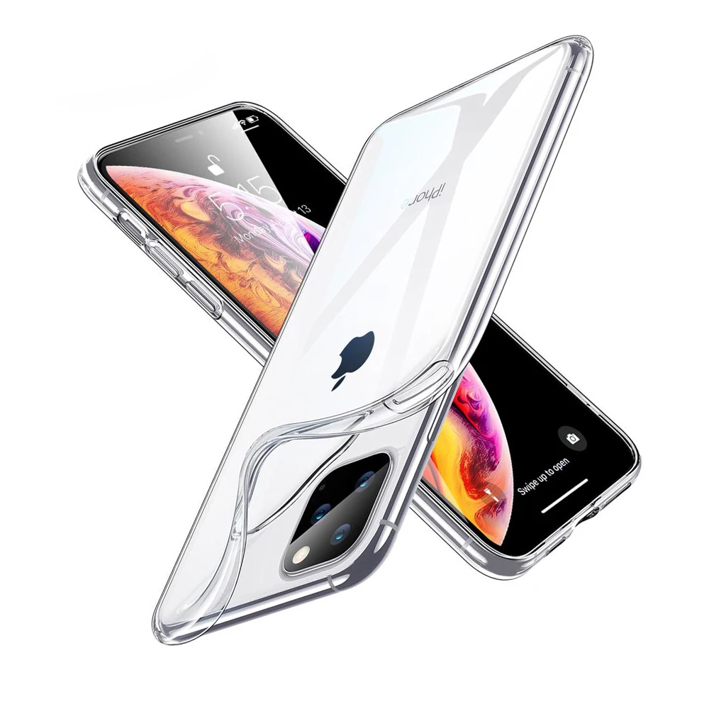 
Transparent TPU Thin Clear Soft Mobile phone Case For iPhone 11 12 mini Pro XS Max X XR 7 8 Plus samsung s20 Phone Case  (62351124370)