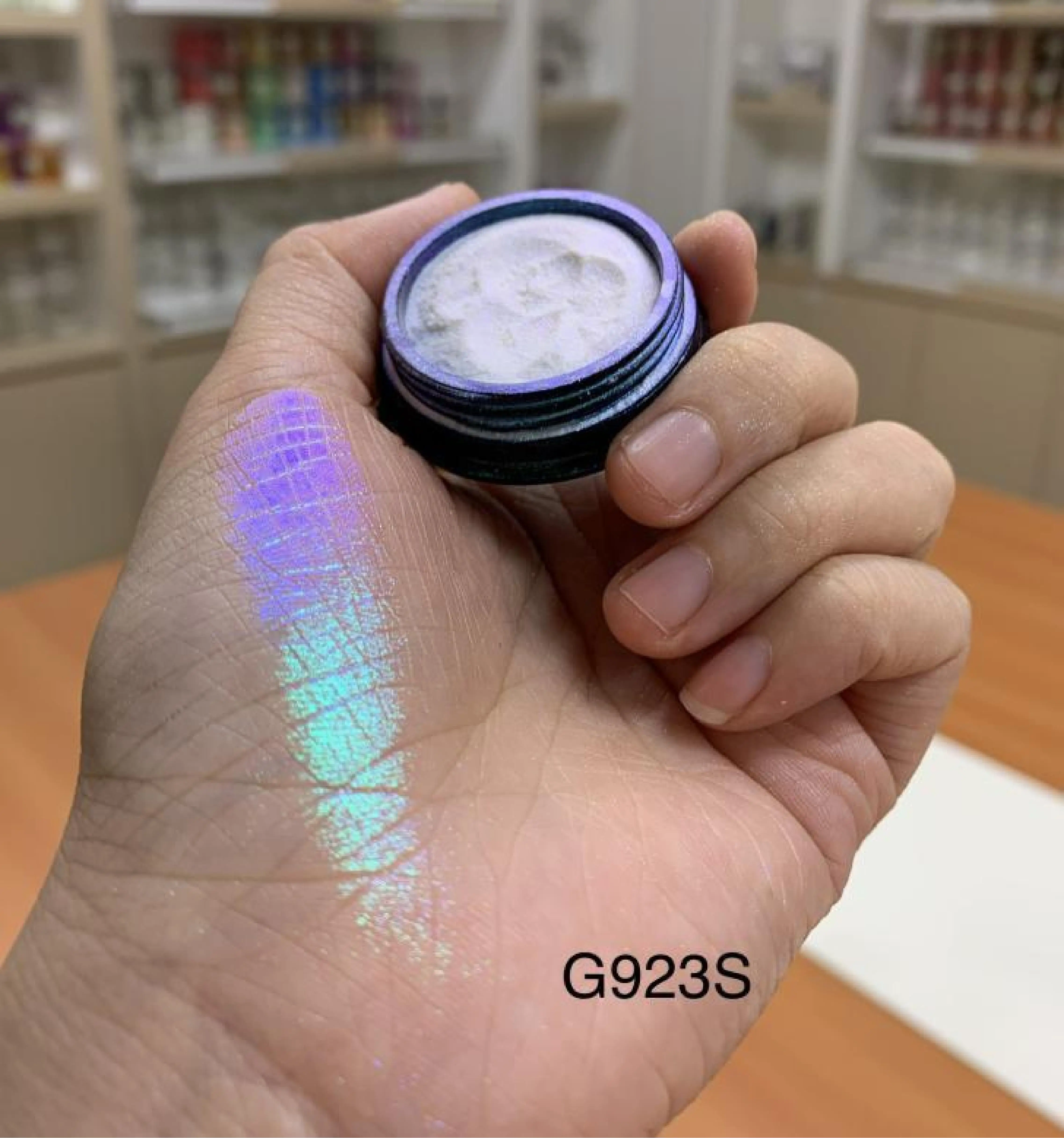 hot sale best quality G921S series cosmetic grade makeup eyeshadow white aurora mermaid color change chameleon pigment powder