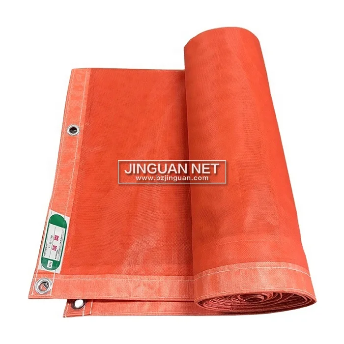 Fireproof pvc coated safety net FR construction safety mesh net sheet