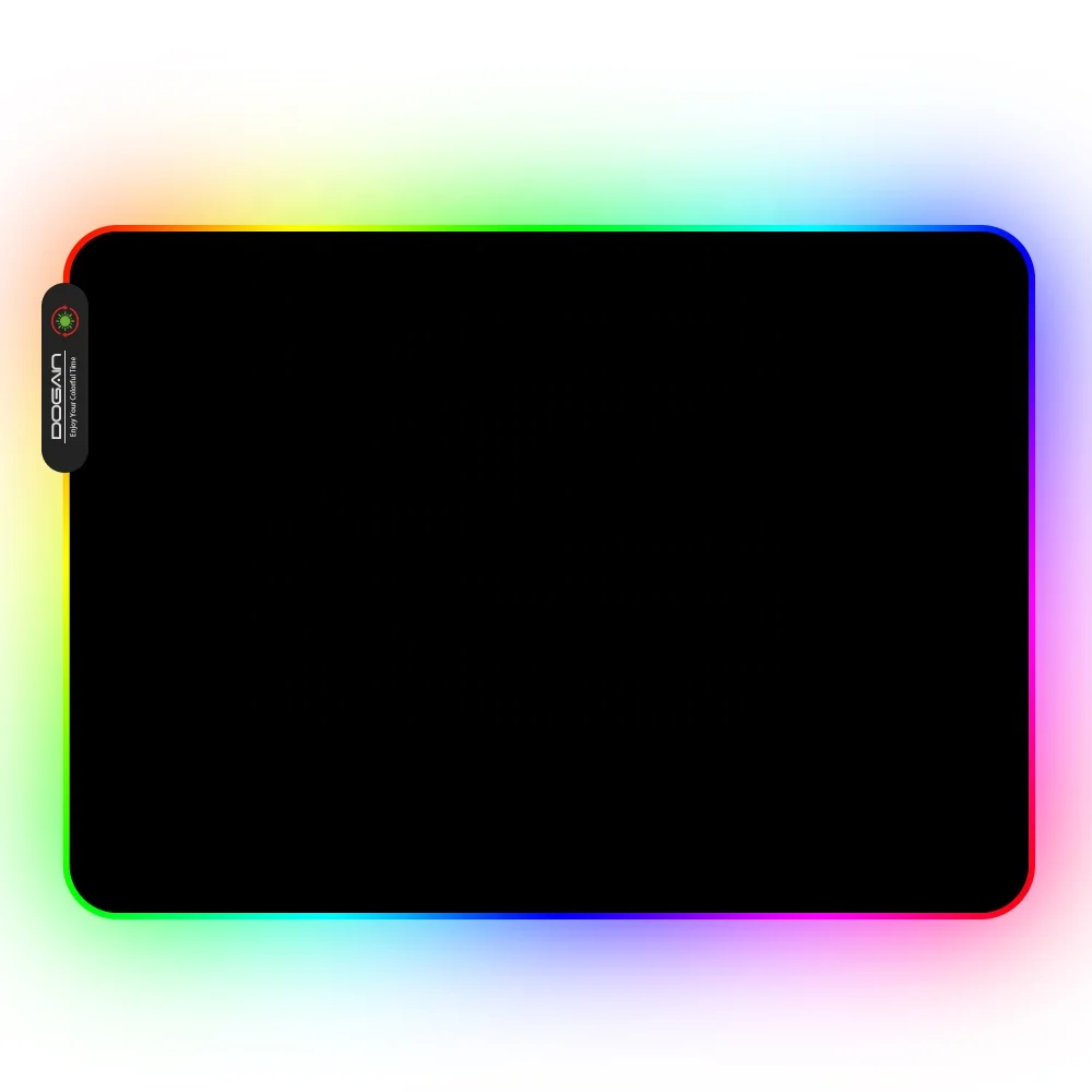 Небольшой рекламный RGB коврик для мыши Коврик для мыши с 10 светодиодными режимами мигания, Мягкий Нескользящий Резиновый Коврик для компьютерной мыши rgb