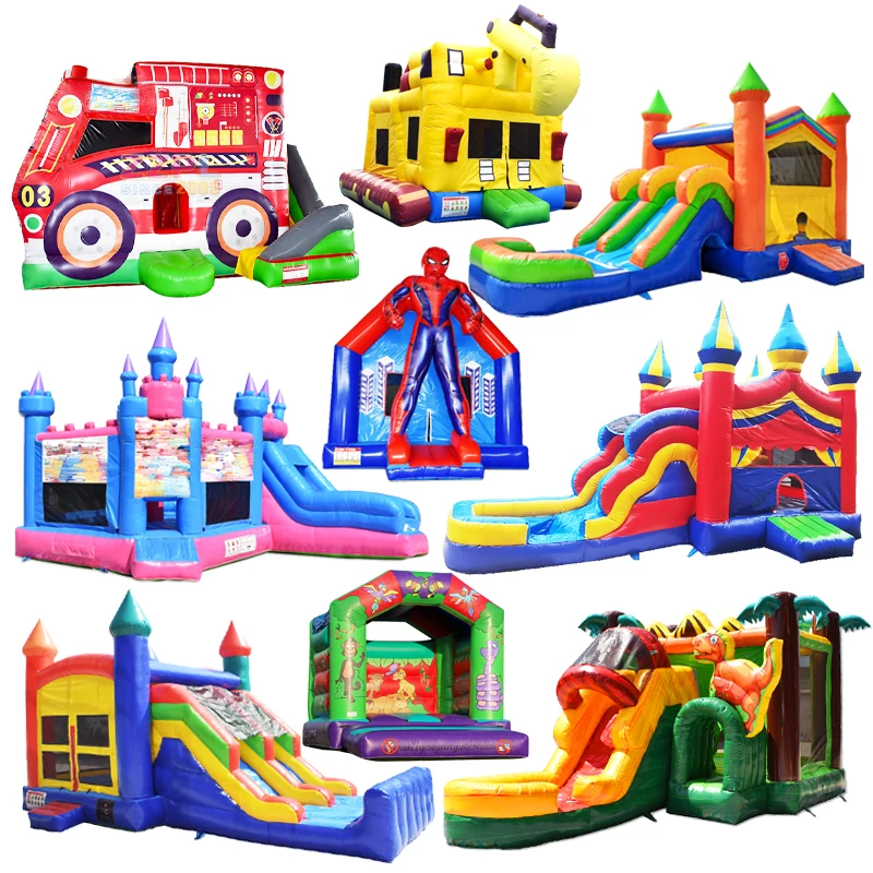 Dino Bouncy Castle Pirate Ship Jumping Lining Robe Kids Ballon Bouncing Bee Jolly Jumper D6 Pneumatic Alien Adult Indoor