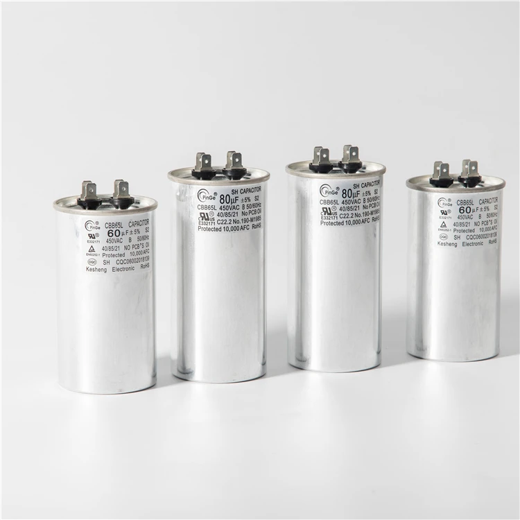 Air Conditioning Capacitor High Quality Ac Capacitor 45uf 450v Round Cbb65 Dual Run Capacitor