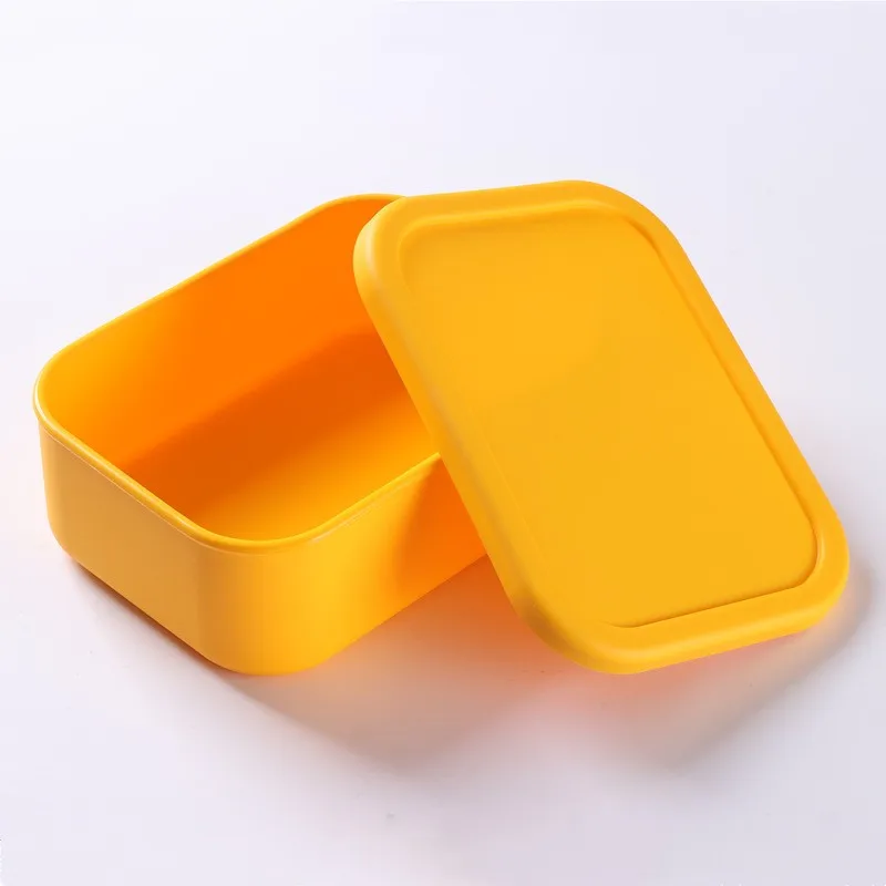 BPA-Free Personalized reusable office adult food storage container  silicone leak proof bento lunch box