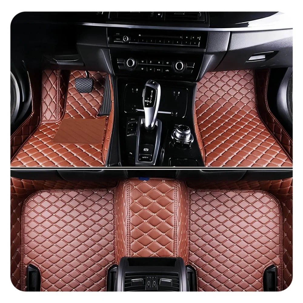 For BMW Mercedes Benz Toyota Honda Audi compatible leather real leather PVC custom luxury car floor mats interior accessories