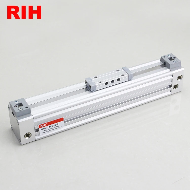 Pneumatic Air Rodless Cylinder Long Stroke Large Aluminium Mechanically Jointed Large 400mm 1000mm 2000mm 5000mm Piston Cylinder