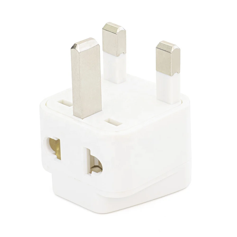 USA to UK Plug Adapter 2-way universal socket outlets travel Plug AU AUS EU IT JP CH to UK England mini Plug Converter 13A 250V