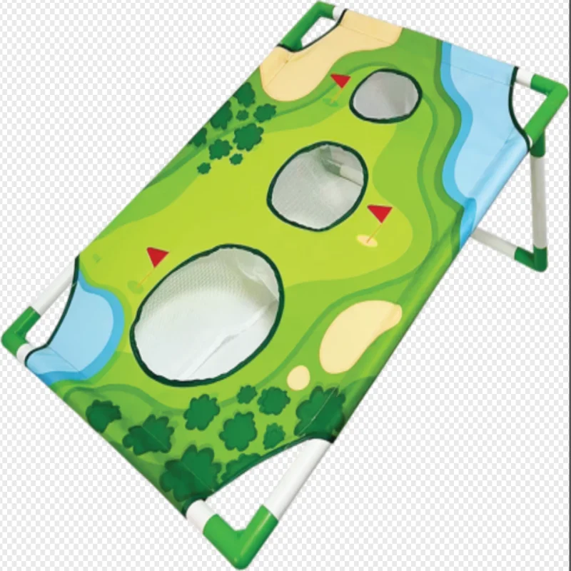 New Trendy Chipping Golf Cornhole Game Set with Putters Golf Balls