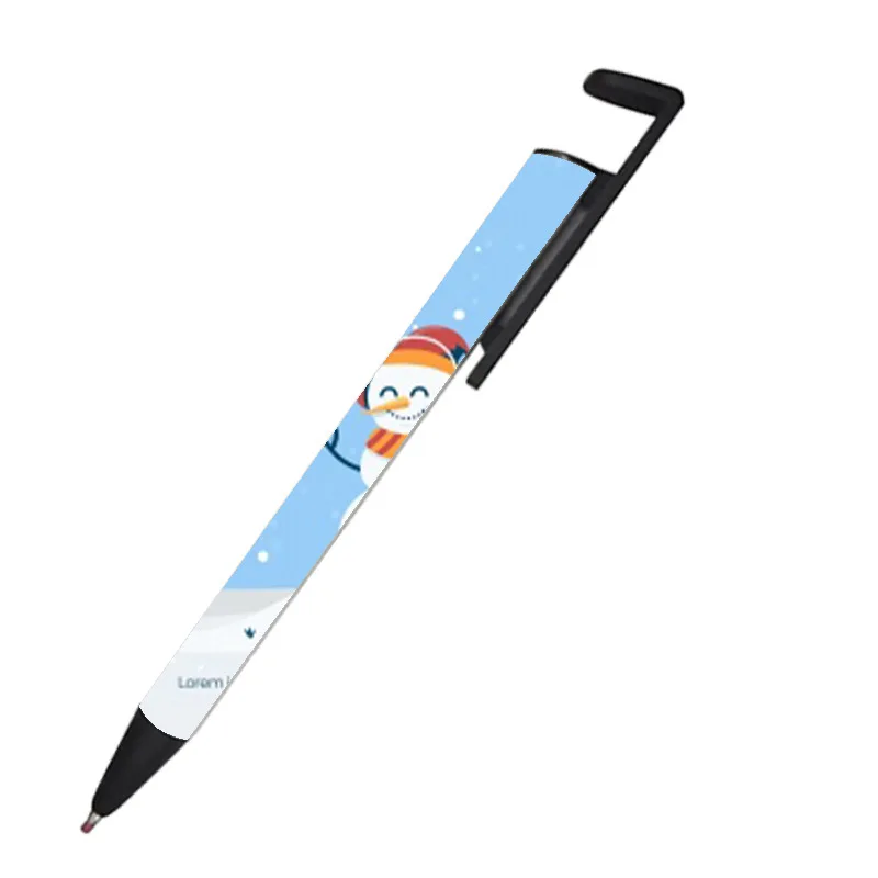 Wholesale Eco-friendly Christmas Gifts Blank Sublimation Pen Heat Transfer Ballpoint Pen Metal White Color DIY Pens
