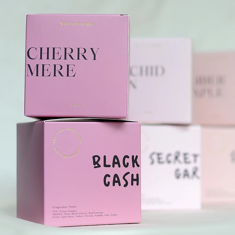 eco-friendly custom luxury candle set gift packaging box wholesale soy scented candle packaging paper boxes