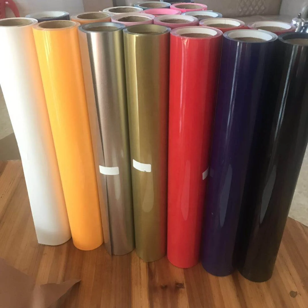 PVC heat transfer vinyl PVC vinyl easy cutting and weeding for plotter cutting PVC materials HTV for clothes DIY design