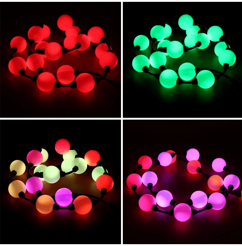 Лидер продаж светодиодный точечный свет 1 5 Вт DC12V RGB 50 мм SMD5050 Рождественское украшение полный цвет 360 ° парк живописный водонепроницаемый