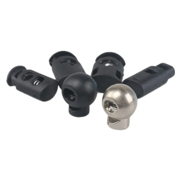 
Factory wholesale Stopper Supplier Eco Friendly Rope Ending Plastic Cord Lock Custom End Stopper 2 Hole Plastic Cord Lock 