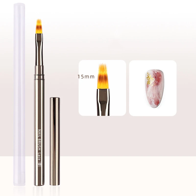 New Professional Nail Art Tools Metal Rod Light Therapy Paint Petal Drawing Lace Pen Nail Brush