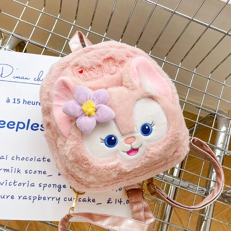 Little Fox Plush Backpack Big Head Bag Cute Girl Cartoon Bag For Children Birthday Party Gift