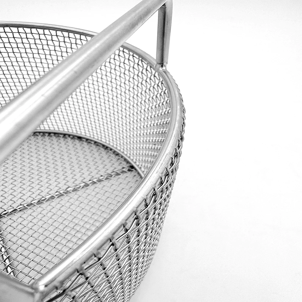 Stainless steel storage woven net basket Rustic-Style Tote Basket for Home Decor Customized wire mesh basket