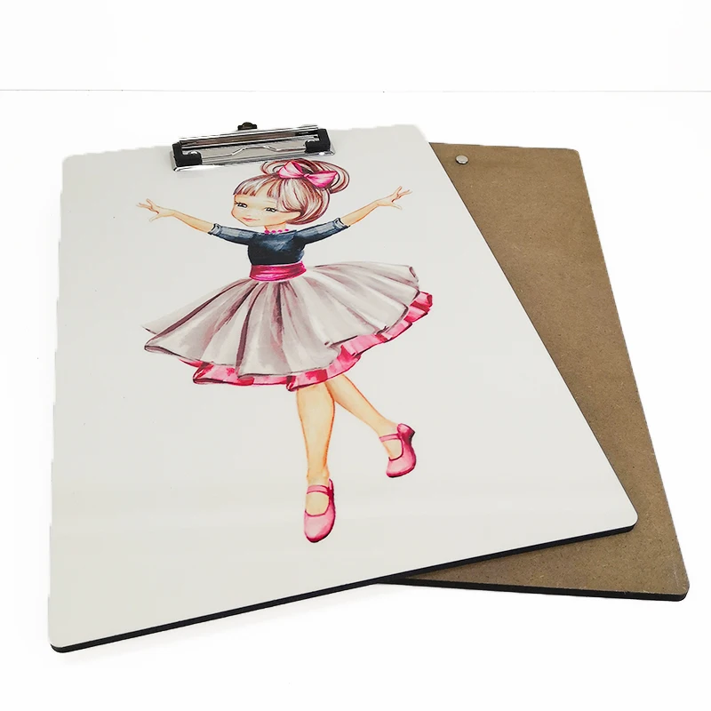 Sublimation MDF Writing Pad Wooden File Blank DIY A4 Menu Clipboard
