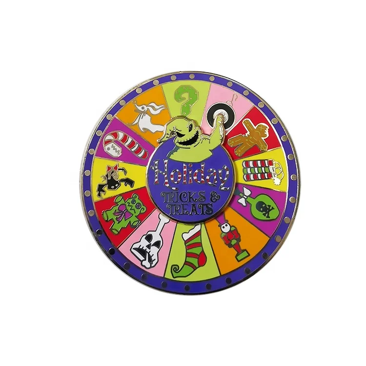 Where Can I Buy Custom Metal Hard Enamel Pin Manufacturer Cheap Spinner pin