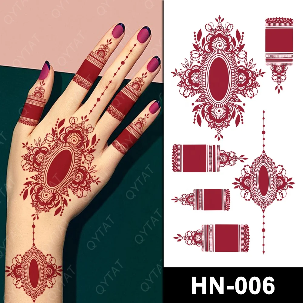 Waterproof High Quality Special Temporary Brown Henna Tattoo
