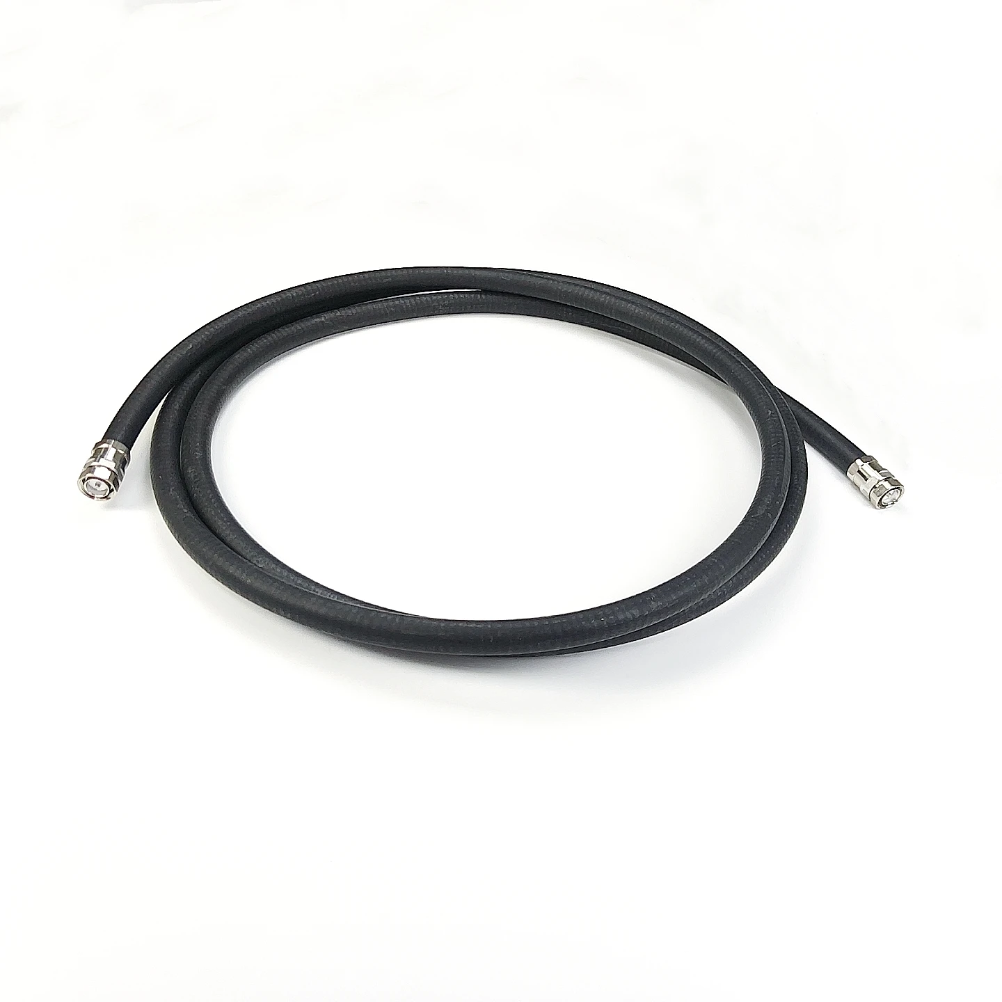 High quality black color 50 ohms 7/8 feeder with DIN male connector  5M customized length