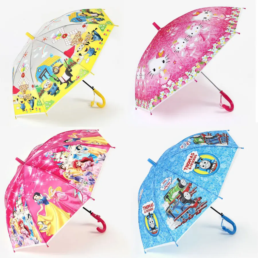 2021Cute Cartoon Umbrella Children Creative PVC EVA window cheapest umbrella