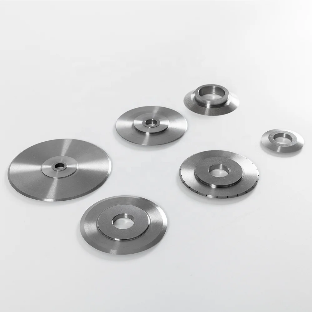 High Precision Paper Plastic Tube Film Cardboard Crush Cutting Custom Round Circular Score Slitter Blade