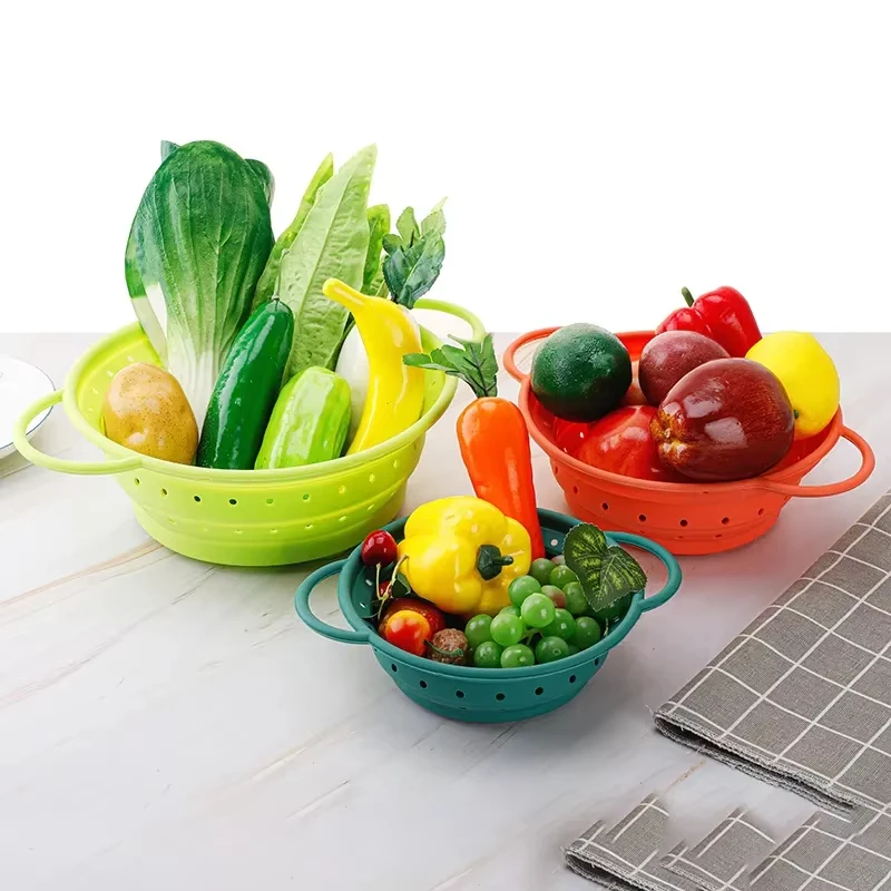 Kitchen Accessories Microwave Oven Basket Steam Tray Of Food Steamer Silicone Vegetable Steamer Cooking