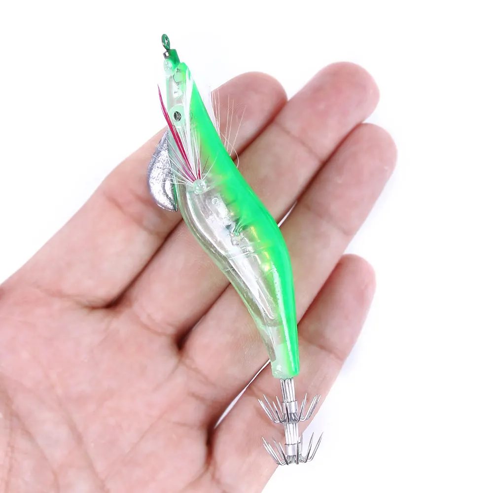 Electronic Squid Jig Fishing Baits Shrimp 12g 10.5cm Fishing Lure Fishing Tackle Pesca