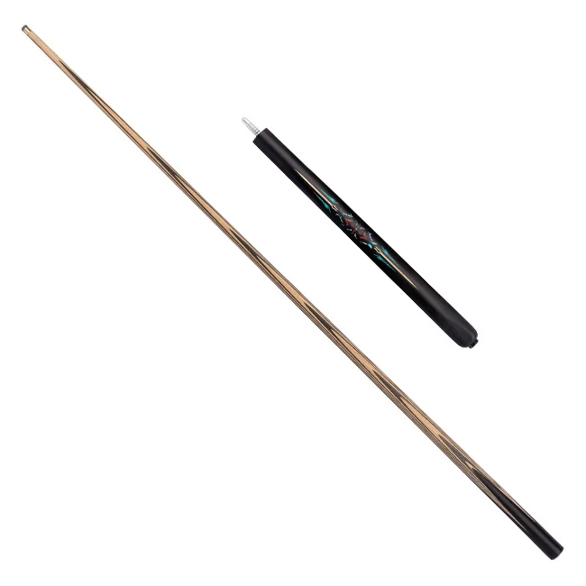 SK-074 High Quality Pool Stick White Wax Wood with Technological Wood Butt Sleeve Brass Joint 10mm Tip Snooker Sticks