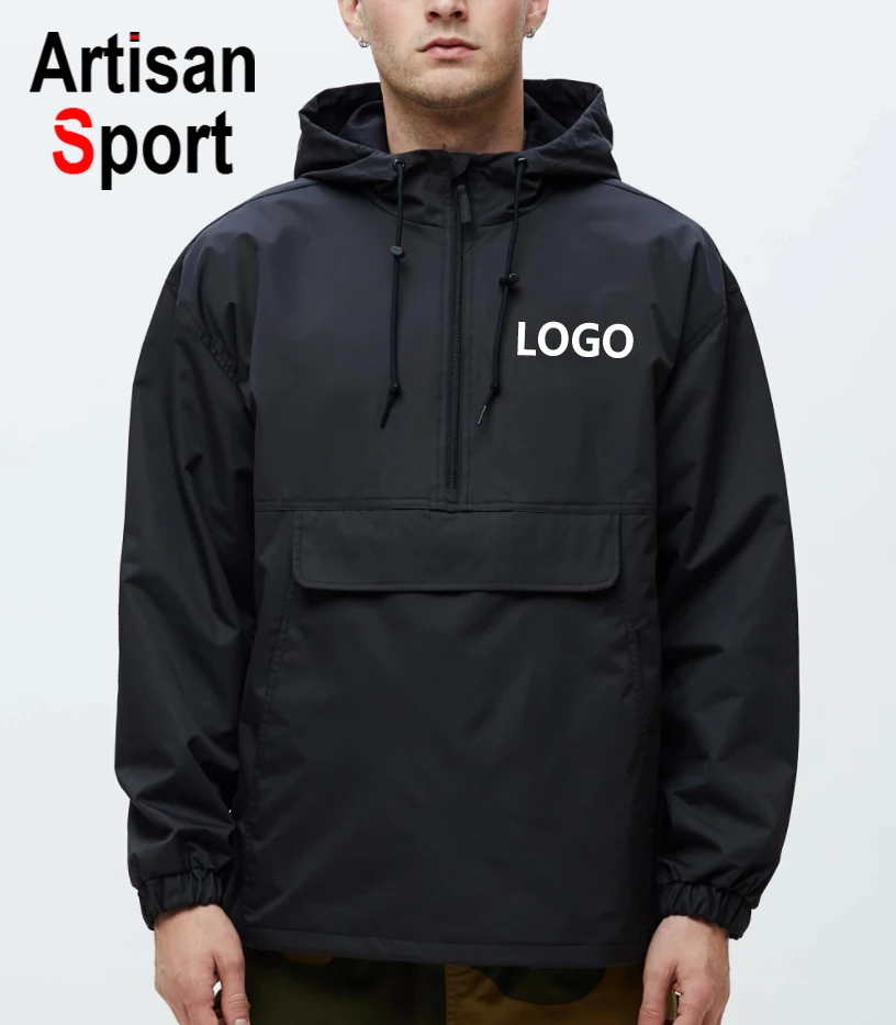 
wholesale windbreaker Casual Windproof jacket Custom mens pullover Windbreaker Coat jacket 