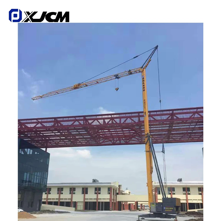 Mobile Folding Tower Crane for Building Self Erecting All Provided 2t Yellow Video Technical Support Ordinary Product  25m