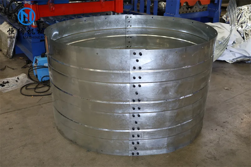 Fully automatic hydraulic steel grain silo roll forming machine for granary