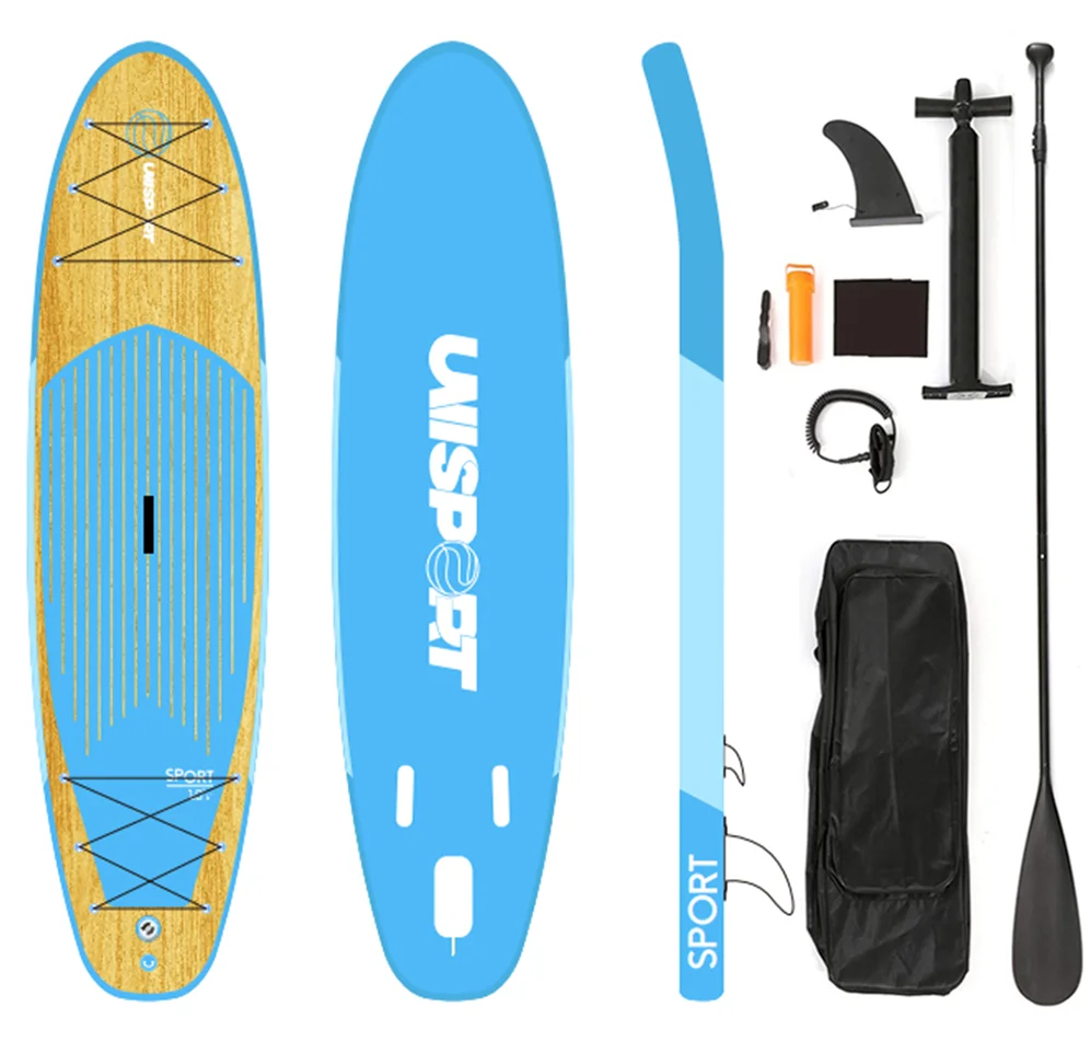 Water Sports Surfing Fun Inflatable Paddleboard Surfboard SUP Complete Set with Fin Leash and Paddle