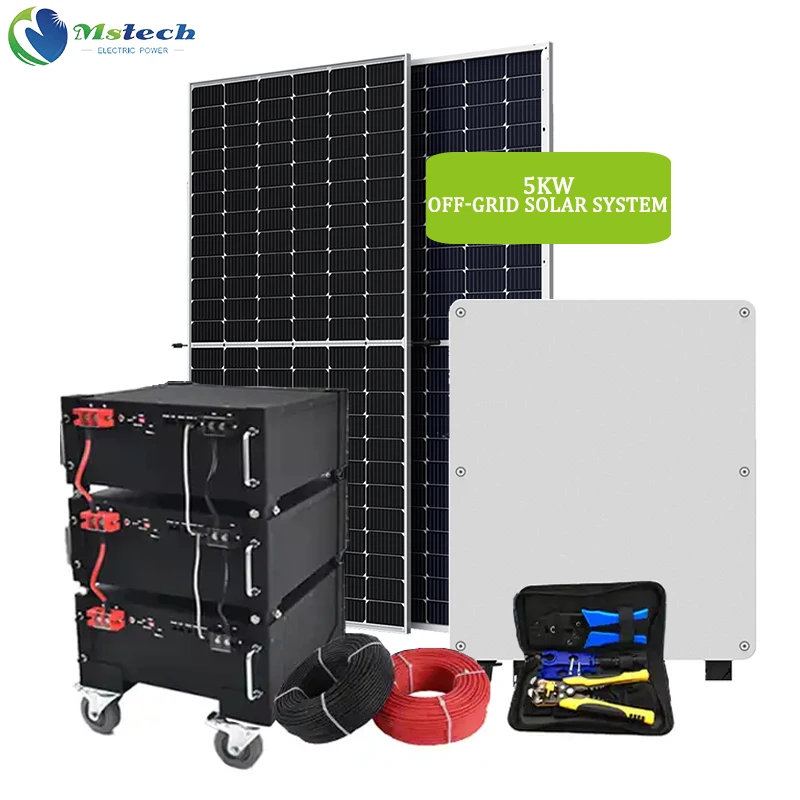 Solar Energy System Hybrid 5Kw 6Kw 7Kw 8Kw 9Kw Solar Energy Power System 10Kw Complete Solar Panel Energy System For Home