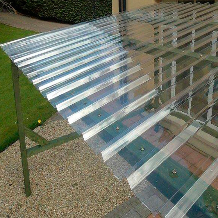 Custom wave  model clear transparent corrugated polycarbonate hurricane sheets warehouse roof