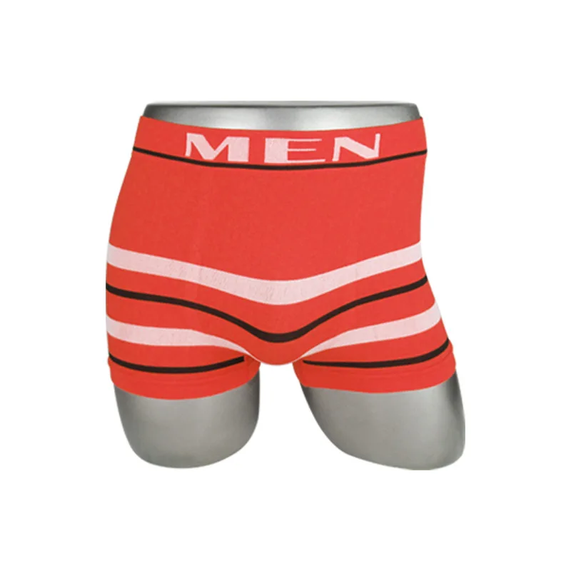 XIWEI Oem Custom Brand Seamless Mens Long Boxer Brief Mens Polyester Seamless Underwear