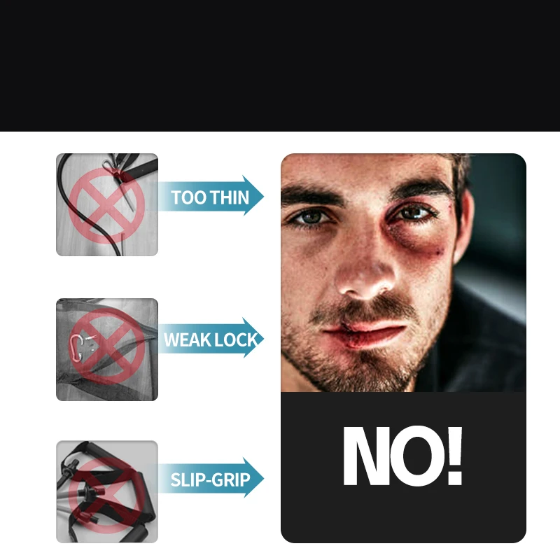 88lb/40kg Exercise Fitness Elastic Training Gym Equipment  Strength Training resistance bands