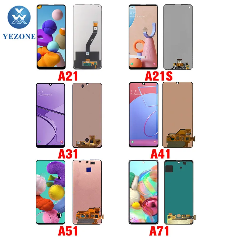 Новое поступление, celulares для samsung galaxy a01 core A02s A21 A21s A31 A41 A51 A70 A71 lcd для samsung a 30 a 50 a 51 a 70 экран